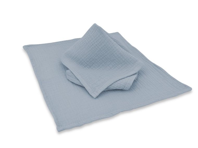 MimiNu, pieluszka muślinowa, jeans, 30-30 cm, 2 szt.