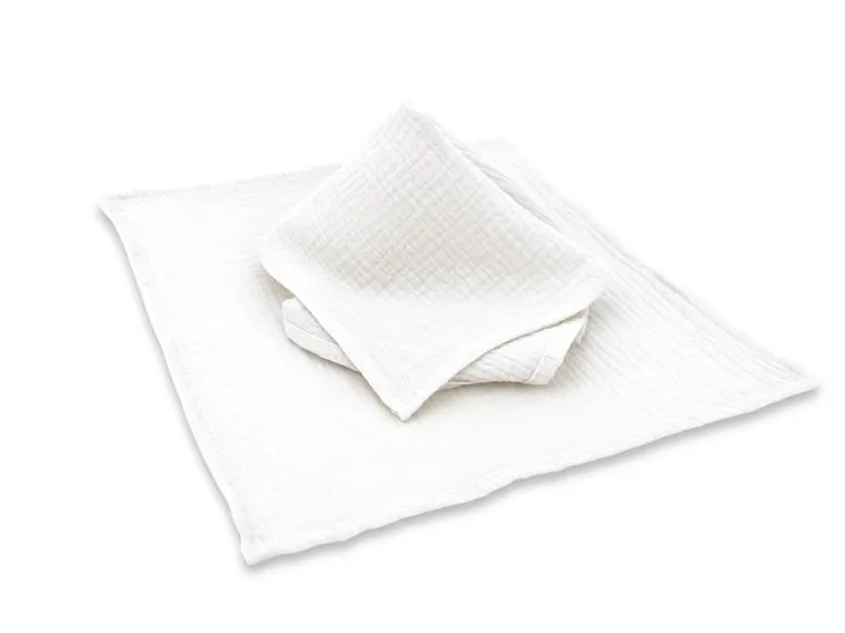 MimiNu, pieluszka muślinowa, śmietanka, 30-30 cm, 2 szt.