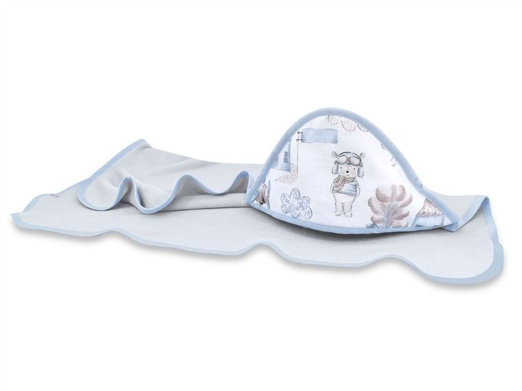 MimiNu, Piloci, okrycie kąpielowe, błękitne, 100-100 cm