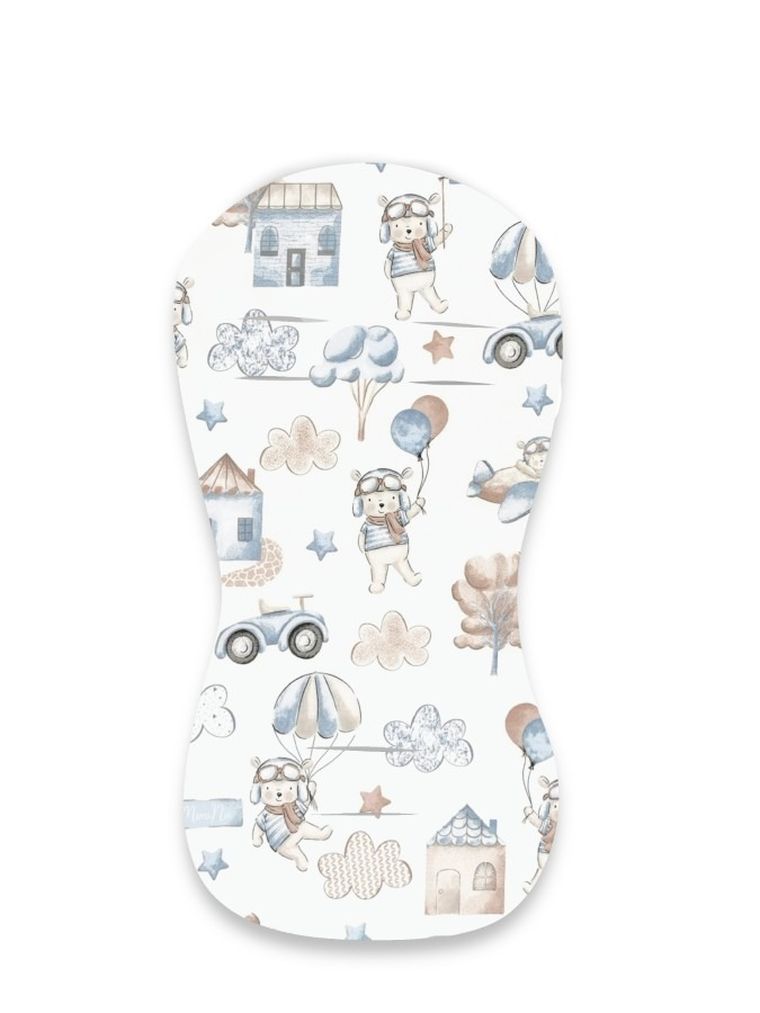 MimiNu, Piloci, wkładka uniwersalna, bawełna, błękit, 35-70 cm