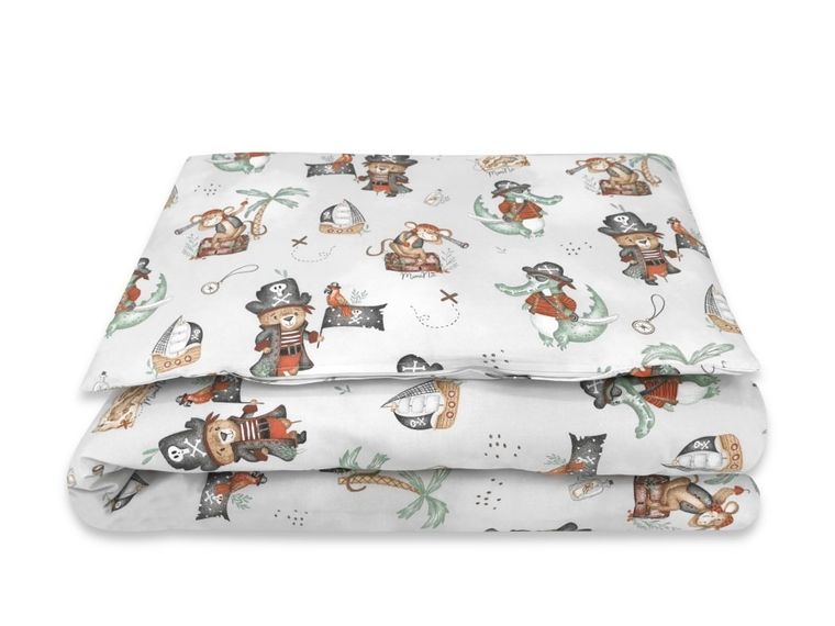 MimiNu, Piraci, 2-częściowy komplet pościeli, natural, 90-120 cm