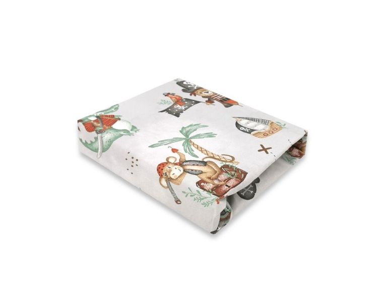 MimiNu, Piraci, prześcieradło, natural, 60-120 cm