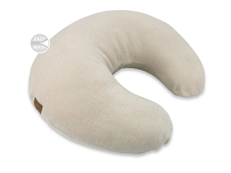 MimiNu, poduszka do karmienia, rogal, bambus, beż, 155 cm