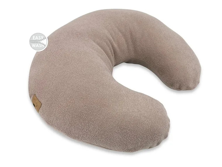 MimiNu, poduszka do karmienia, rogal, bambus, mokka, 155 cm