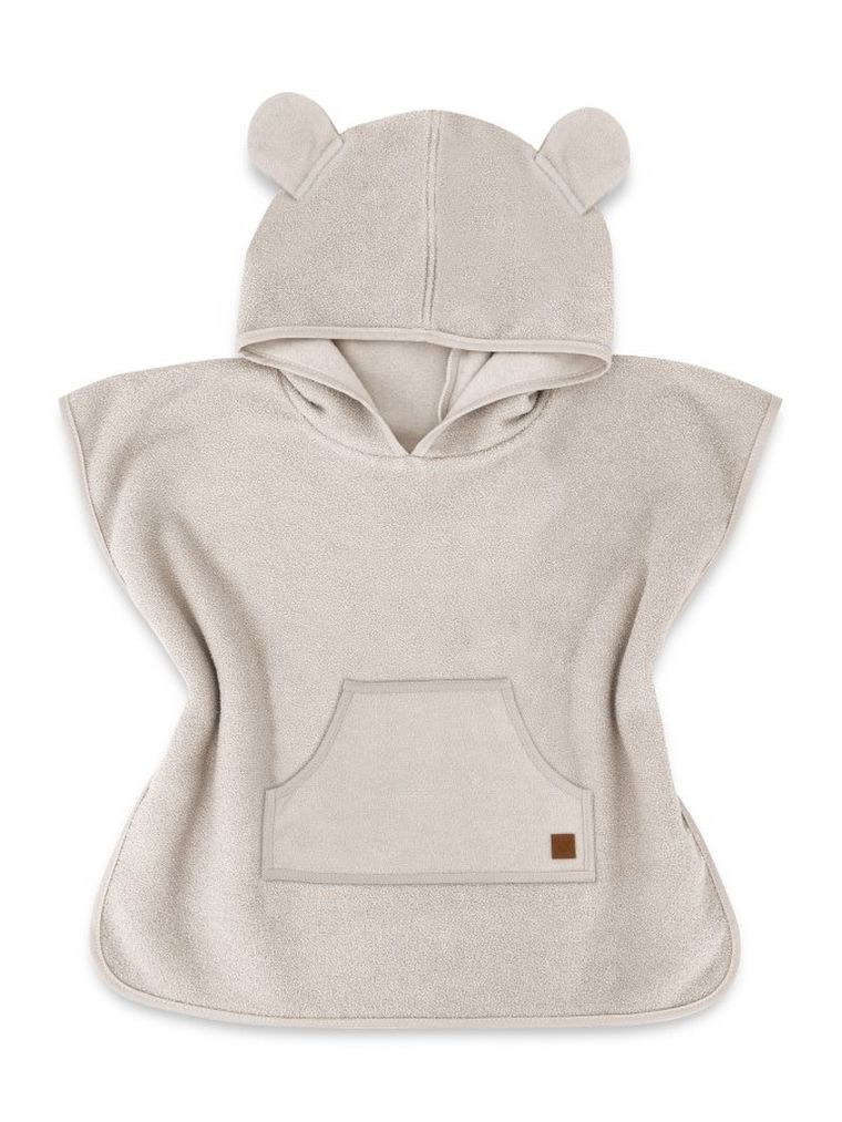 MimiNu, ponczo termofrotte z kieszonką, beż, 1-4 l.