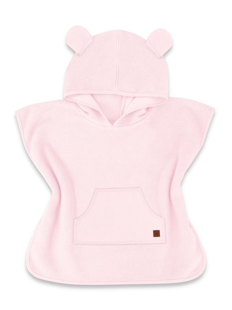 MimiNu, ponczo termofrotte z kieszonką, róż, 1-4 l.