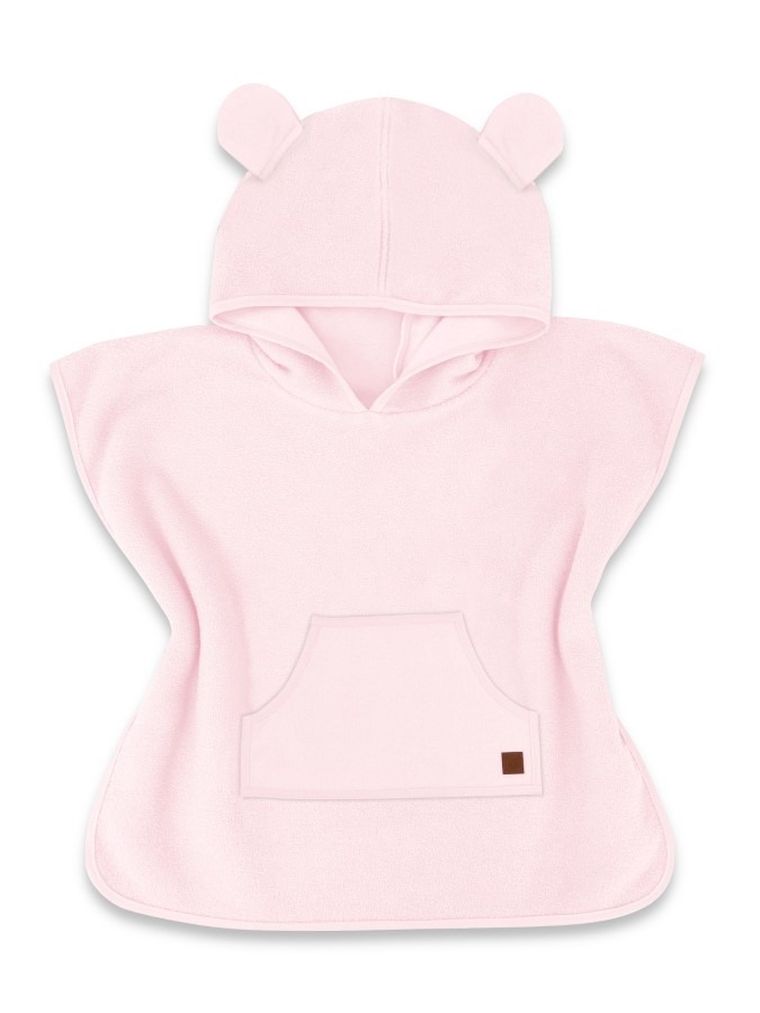 MimiNu, ponczo termofrotte z kieszonką, róż, 4-7 l.