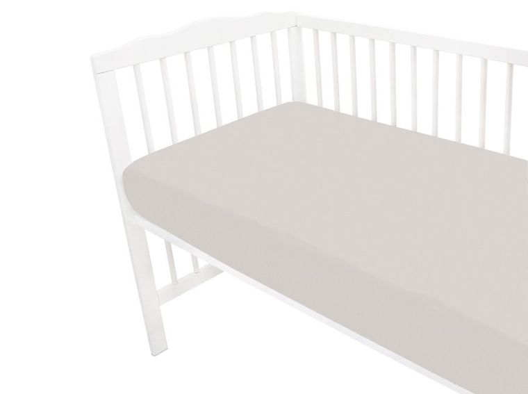 MimiNu, prześcieradło, jersey, beż, 120-60 cm, 2 szt.