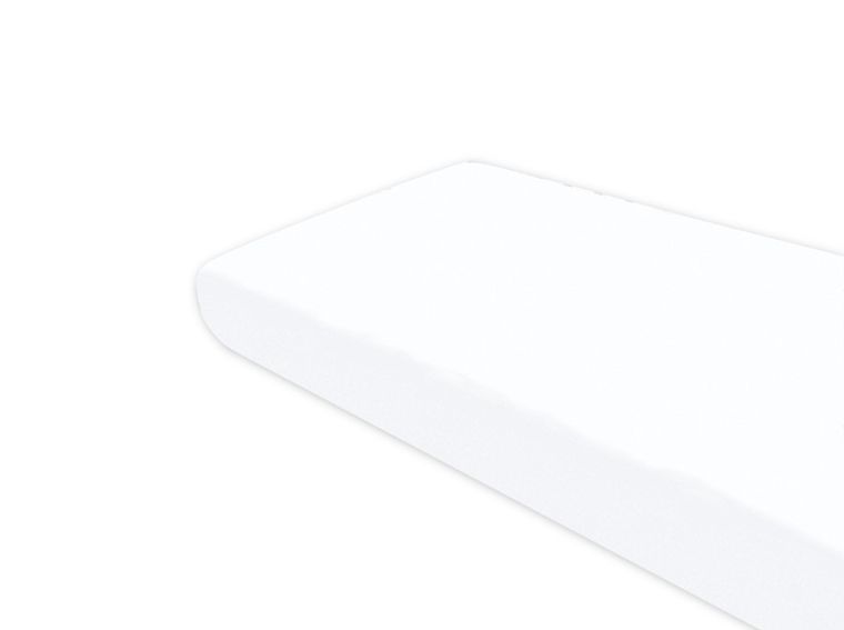 MimiNu, prześcieradło, jersey, białe, 90-200 cm