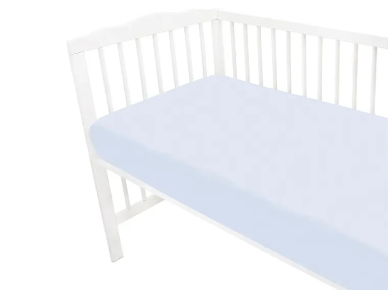 MimiNu, prześcieradło, jersey, błękit, 120-60 cm, 2 szt.