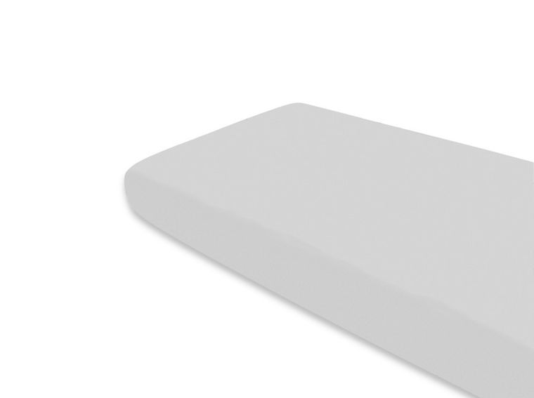 MimiNu, prześcieradło, jersey, szary, 90-200 cm