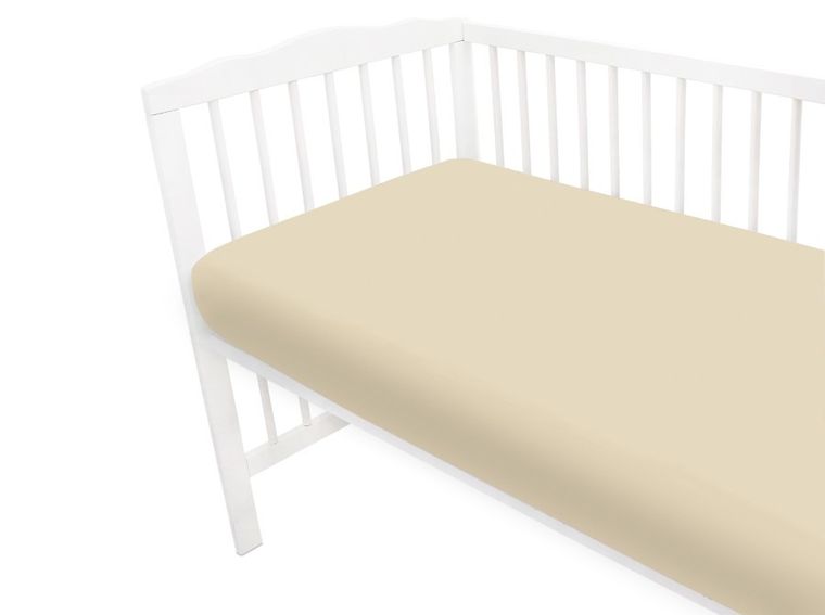 MimiNu, prześcieradło na gumce, jersey, nugat, 60-120 cm