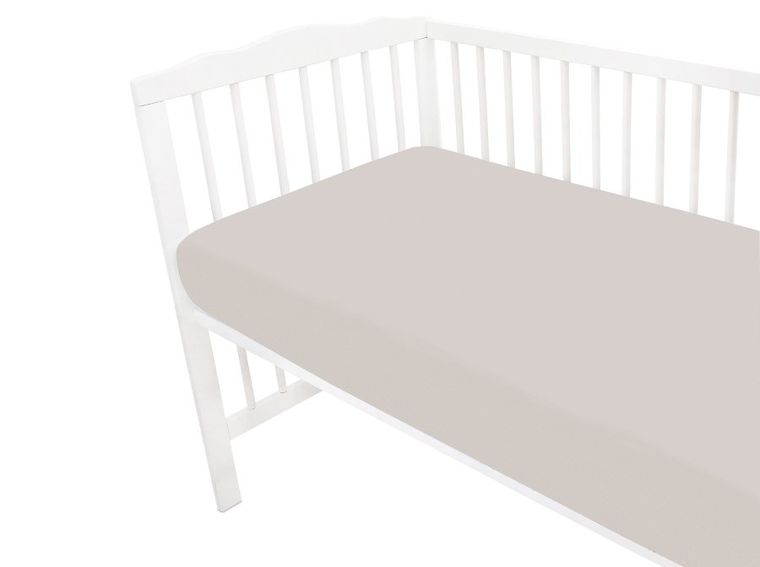MimiNu, Royal, prześcieradło bawełniane, beż, 120-60 cm