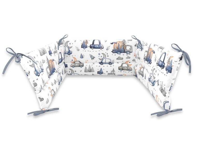 MimiNu, Samochodziki Niebieskie, ochraniacz na troczki, 30-180 cm