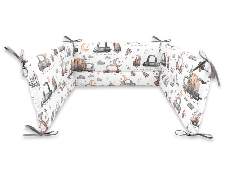 MimiNu, Samochodziki Szare, ochraniacz na troczki, 30-180 cm