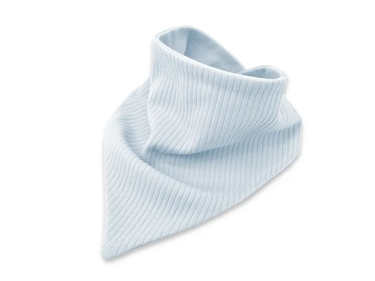 MimiNu, Soft, apaszka, prążek + gładki, baby blue, 45-25 cm