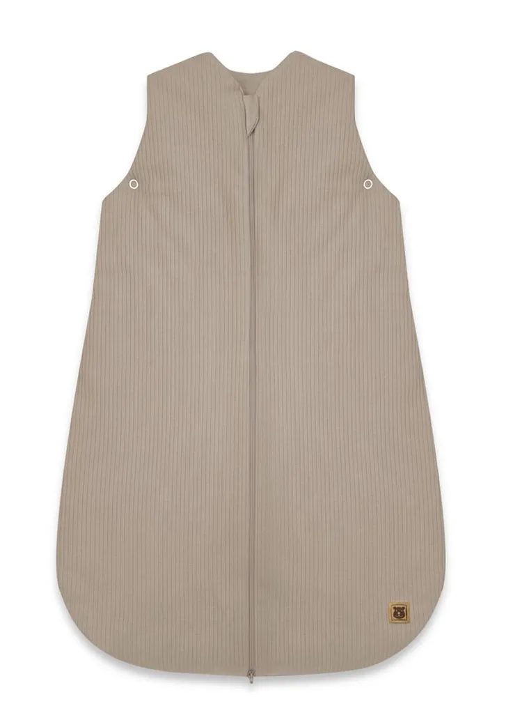 MimiNu, Soft, Avi, śpiworek całoroczny na suwak, prążek, mokka, TOG 2.0-2.5, 3-12m