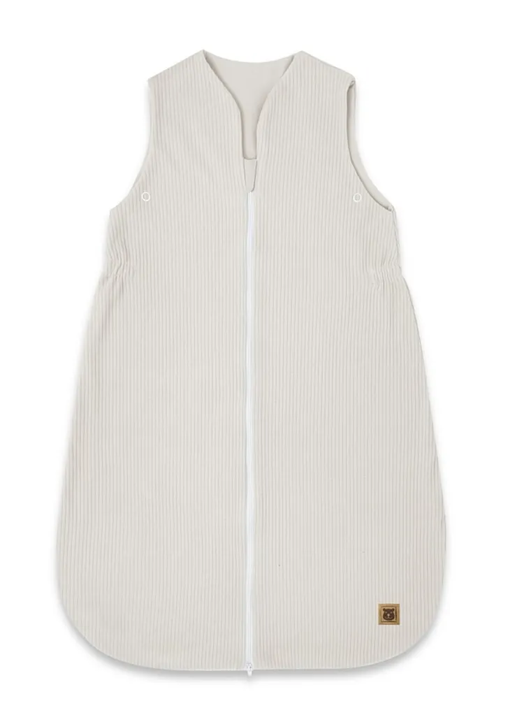 MimiNu, Soft, Avi, śpiworek do spania na suwak, prążek, beż, TOG 0.5-1, 3-12m