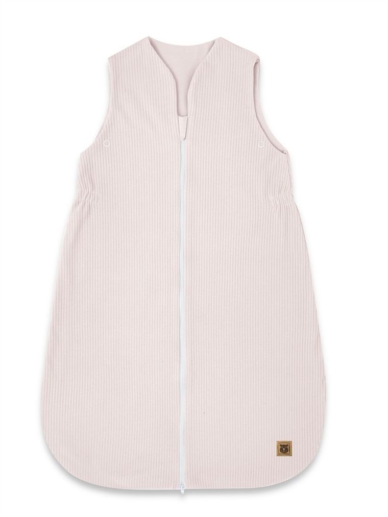 MimiNu, Soft, Avi, śpiworek do spania na suwak, prążek, pudrowy róż, TOG 0.5-1, 3-12m