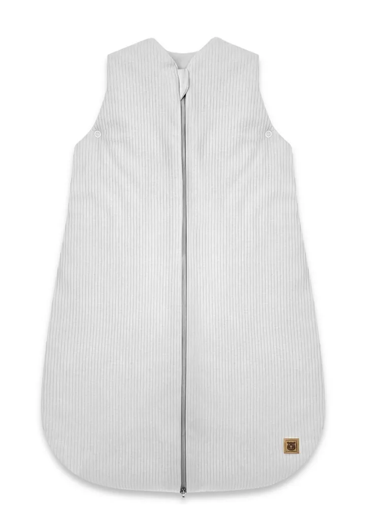 MimiNu, Soft, Avi, śpiworek do spania na suwak, prążek, szary, TOG 2-2.5, 3-12m