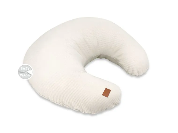 MimiNu, Soft, fasolka, poduszka do karmienia, na suwak, beż