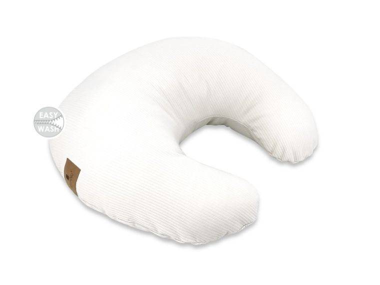 MimiNu, Soft, fasolka, poduszka do karmienia, na suwak, ecru