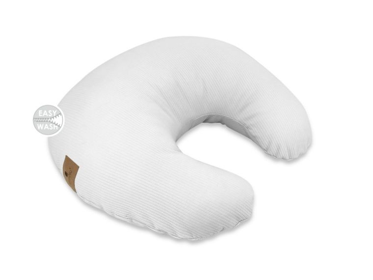 MimiNu, Soft, fasolka, poduszka do karmienia, na suwak, szary