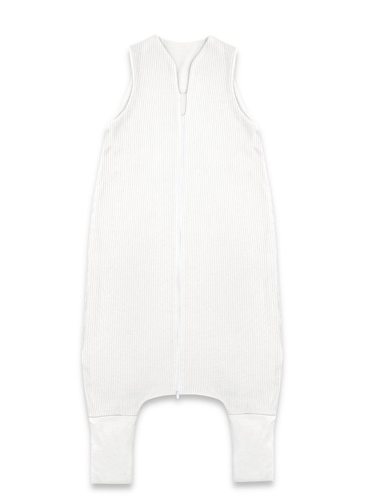 MimiNu, Soft, Flo, śpiworek do spania z nogawkami, prążek, śmietanka, TOG 0.5-1, rozmiar M, 2-6 l