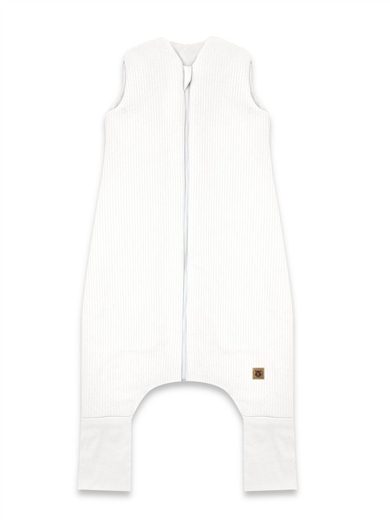 MimiNu, Soft, Flo, śpiworek do spania z nogawkami, prążek, śmietanka, TOG 2-2.5, rozmiar S, 1-2.5 l