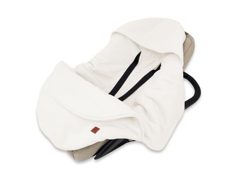 MimiNu, Soft, otulacz kubełkowy, śpiworek do fotelika samochodowego, ecru, 0-6 m