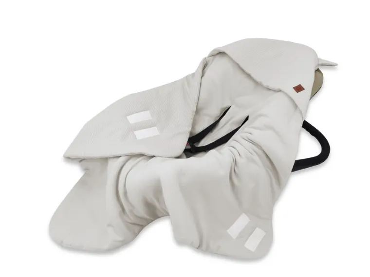MimiNu, Soft, otulacz, śpiworek do wózka/fotelika samochodowego, szary, TOG 2-2.5, 90-90 cm, 0-3 l