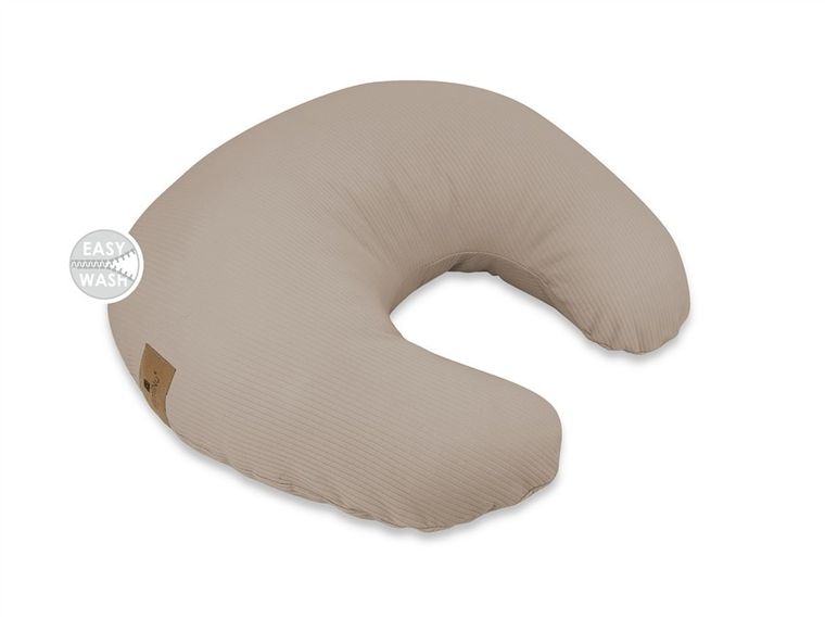 MimiNu, Soft, poduszka do karmienia na suwak, rogal, mokka