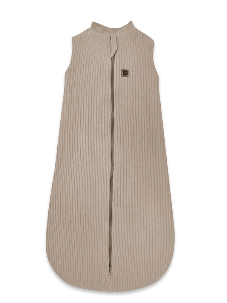 MimiNu, Soft, Teddy, śpiworek całoroczny, prążek, mokka, TOG 2.0-2.5, 3-12m