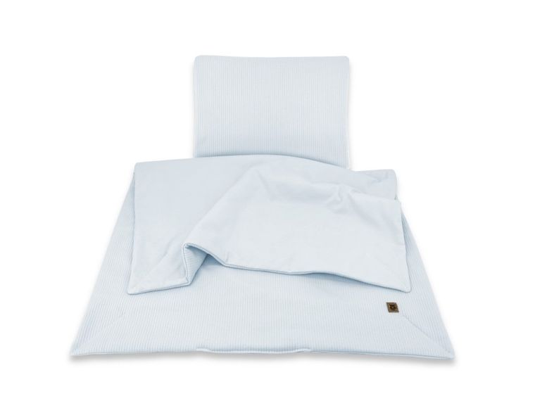 MimiNu, Soft, zestaw: pościel z wypełnieniem, TOG 1.75, baby blue, 60-70 cm