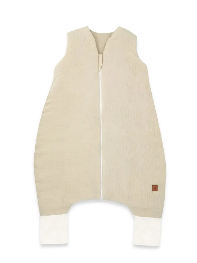 MimiNu, śpiworek z nogawkami, muślin, ciepły beż, całoroczny, TOG 2-2.5, rozmiar S, 1-2.5 l