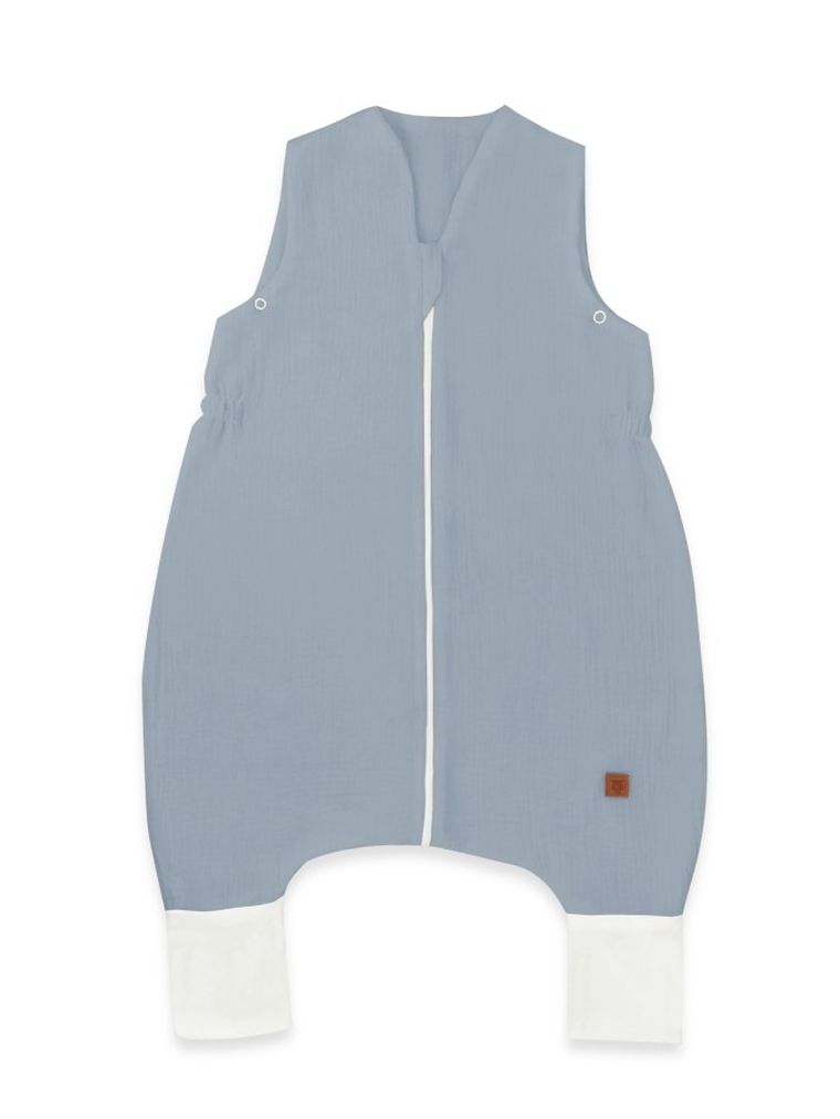MimiNu, śpiworek z nogawkami, muślin, jeans, letni, TOG 0.5, rozmiar S, 1-2.5 l
