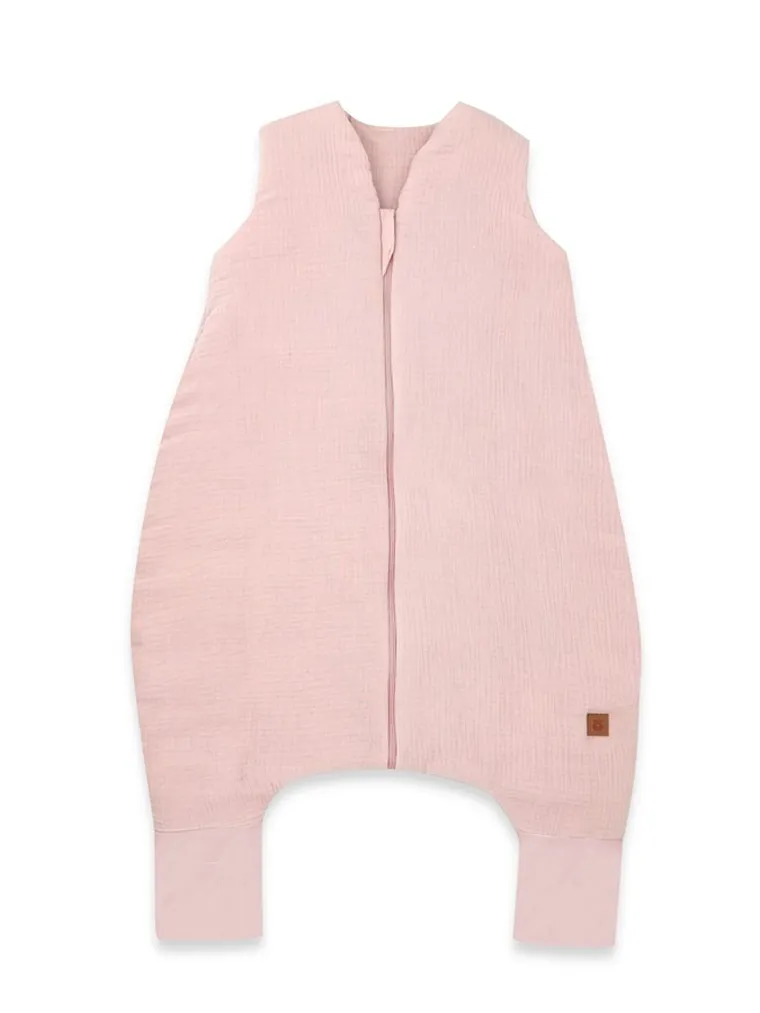 MimiNu, śpiworek z nogawkami, muślin, pudrowy róż, całoroczny, TOG 2-2.5, rozmiar S, 1-2.5 l