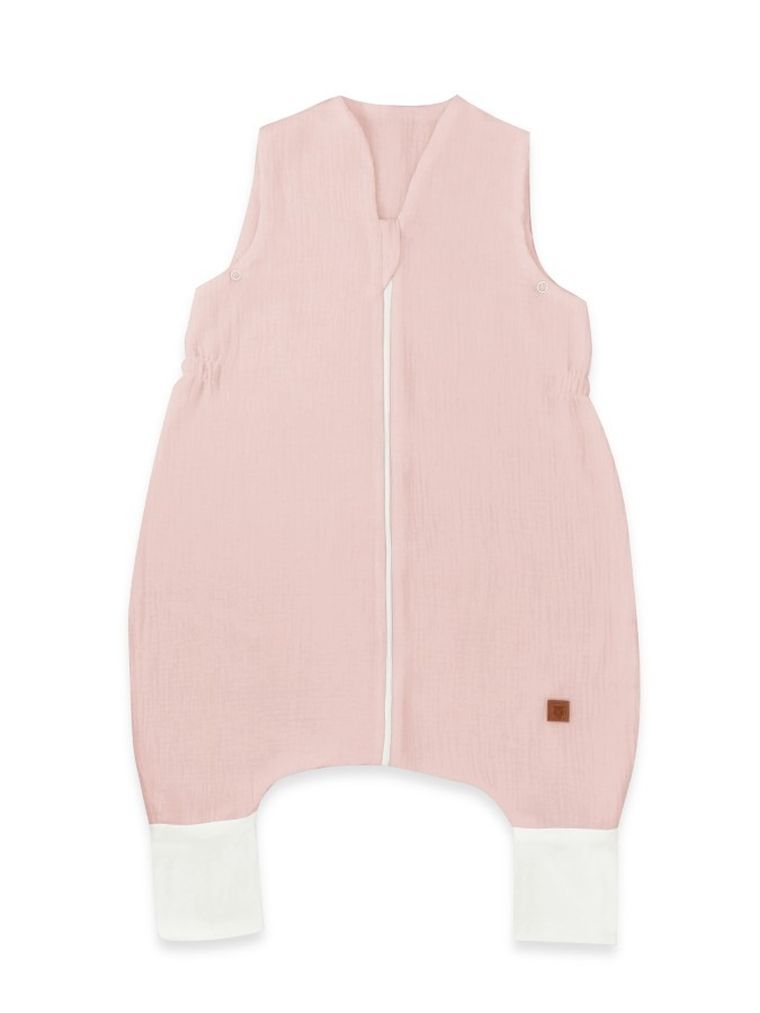 MimiNu, śpiworek z nogawkami, muślin, pudrowy róż, letni, TOG 0.5, rozmiar S, 1-2.5 l