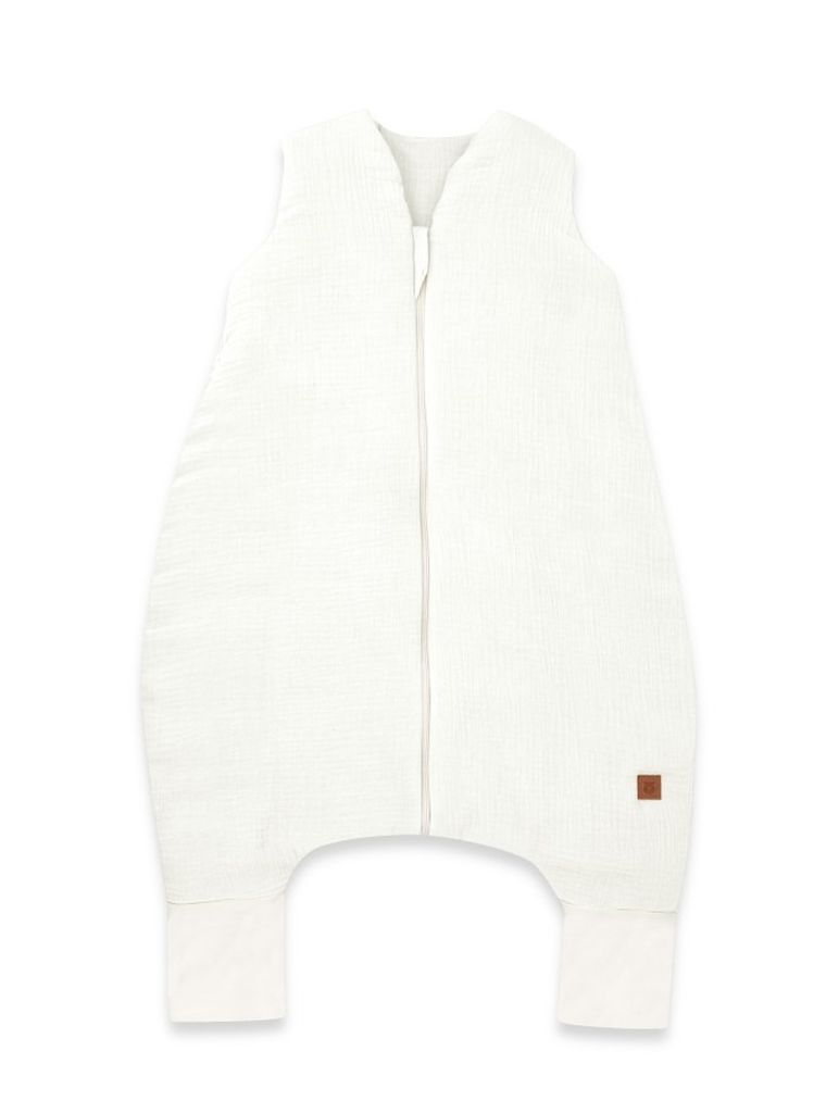 MimiNu, śpiworek z nogawkami, muślin, śmietanka, całoroczny, TOG 2-2.5, rozmiar S, 1-2,5 l