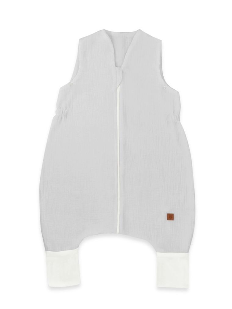 MimiNu, śpiworek z nogawkami, muślin, szary, letni, TOG 0.5, rozmiar S, 1-2.5 l