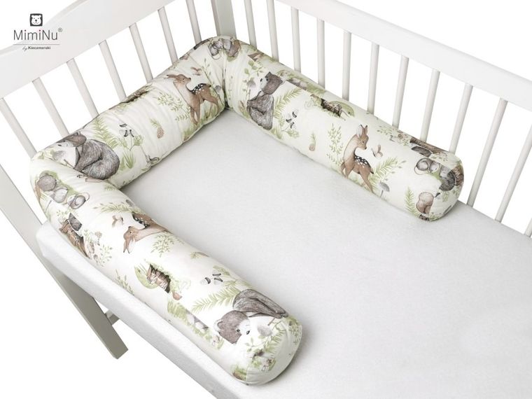 MimiNu, Spokojny Las, ochraniacz do łóżeczka, wałek, natural