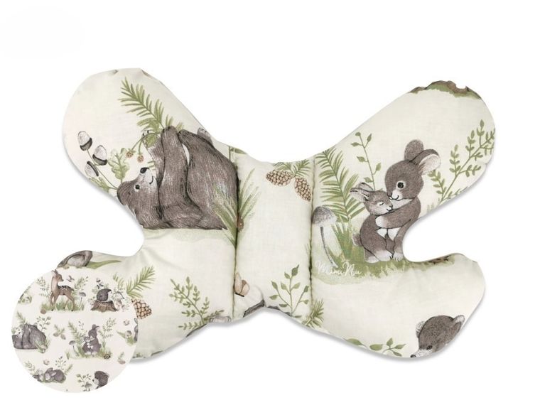 MimiNu, Spokojny Las, poduszka antywstrząsowa, motylek, natural