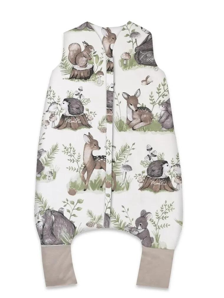 MimiNu, Spokojny Las, śpiworek do spania z nogawkami, całoroczny, TOG 2-2.5, rozmiar S, 1-2.5 l