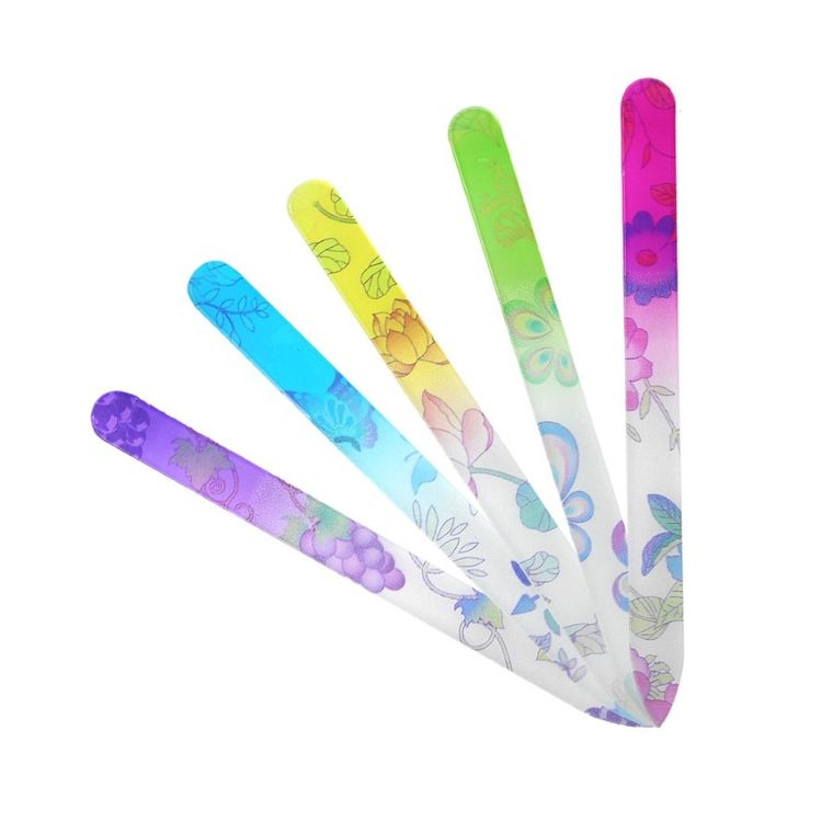 Mimo, szklany pilnik do paznokci, kwiatowy