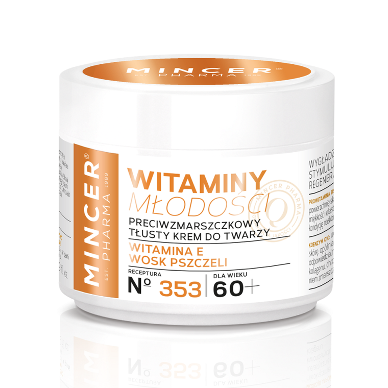Mincer Pharma, Witaminy Młodości, krem przeciwzmarszczkowy tłusty 60+ nr 353, 50 ml
