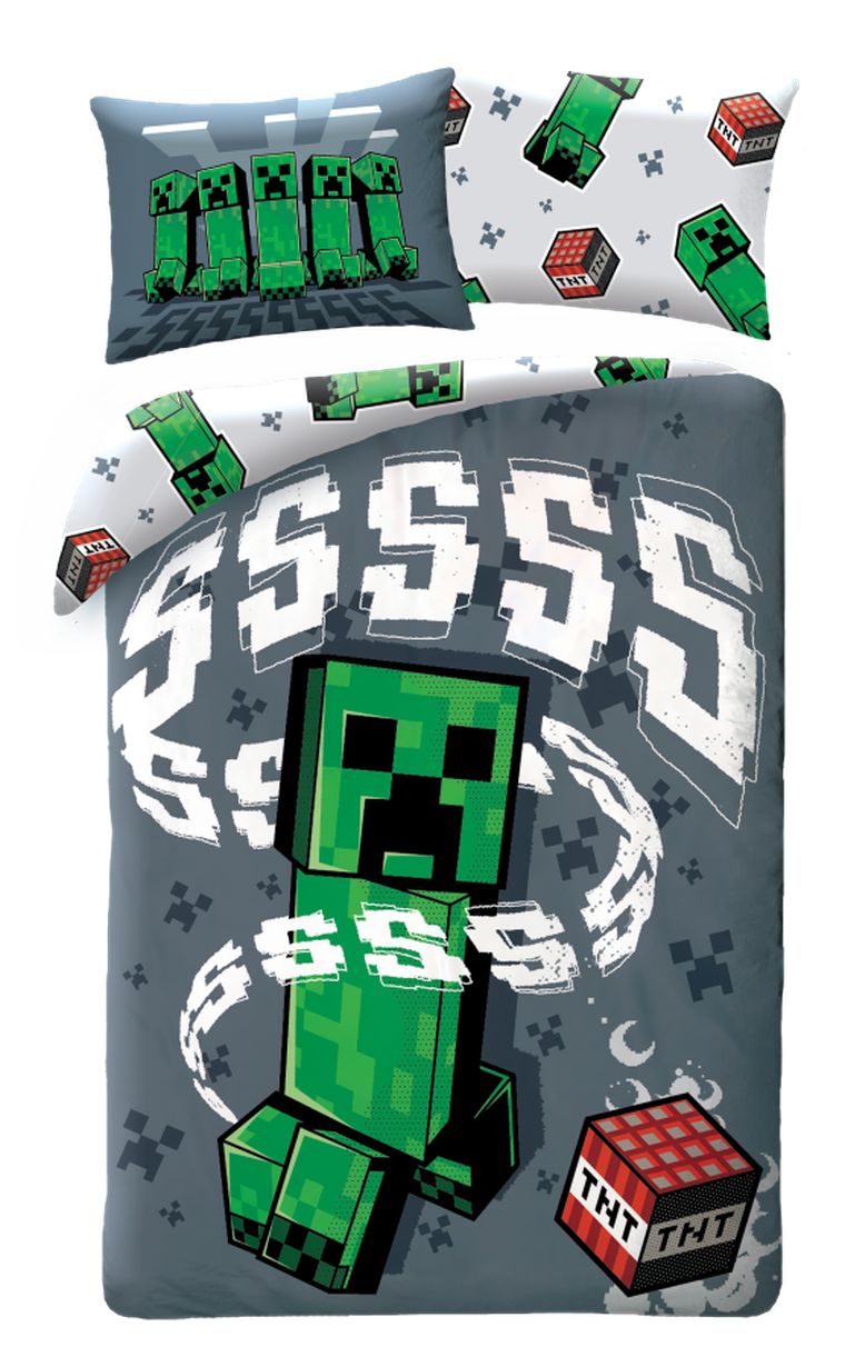 Minecraft, 2-częściowy komplet pościeli, 140-200 cm