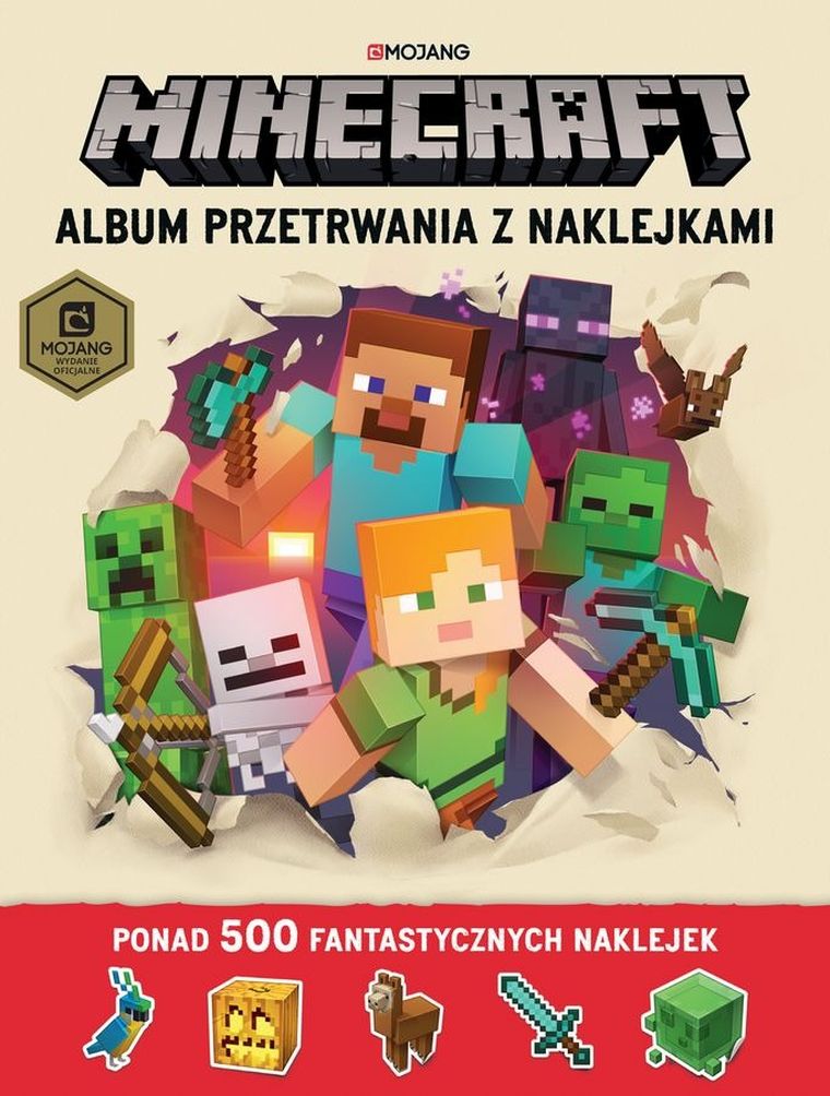 Minecraft. Album przetrwania z naklejkami