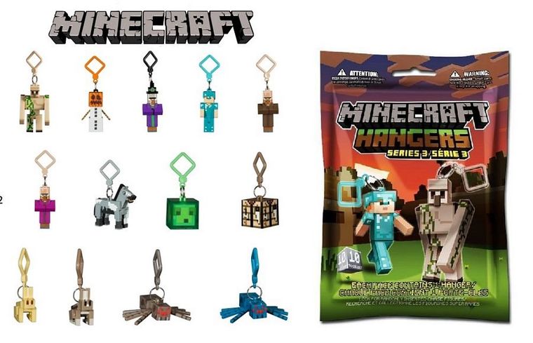 Minecraft, brelok w saszetce