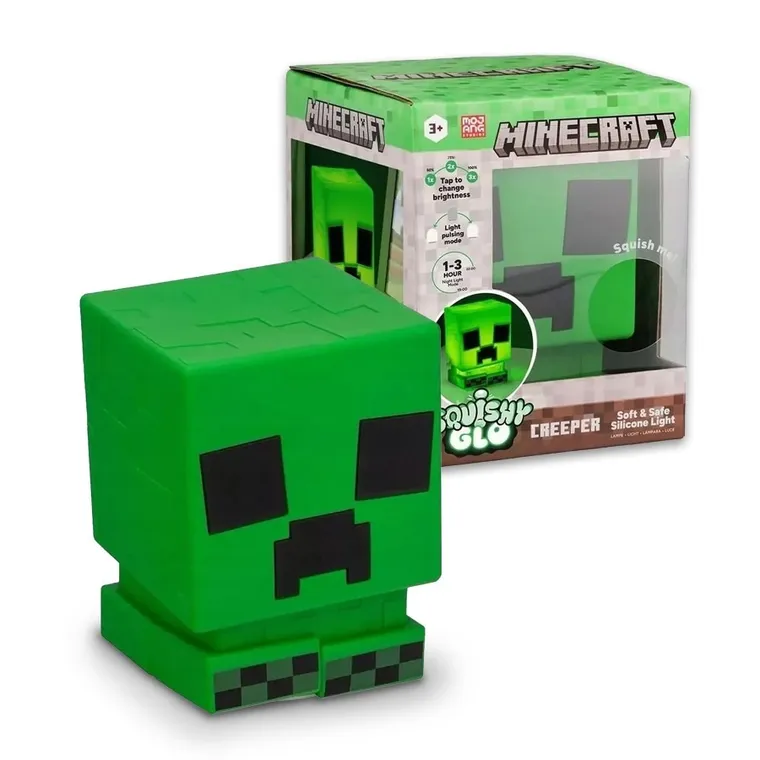 Minecraft, Creeper, lampka, 15 cm