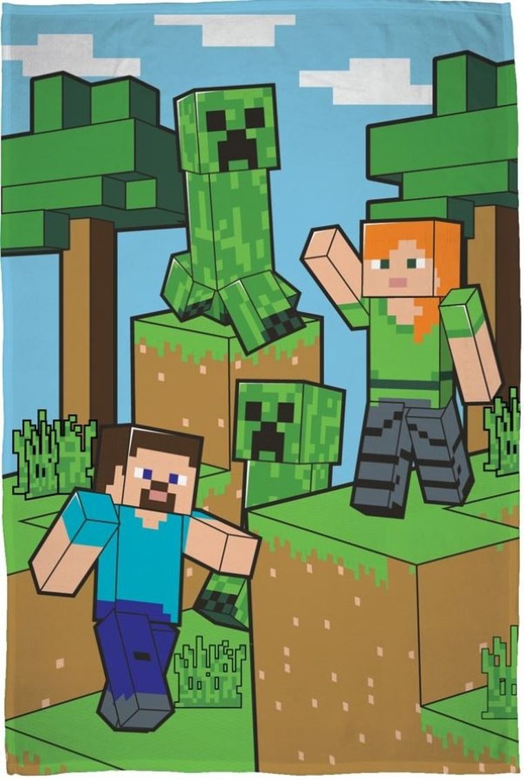 Minecraft, koc polarowy, 100-150 cm
